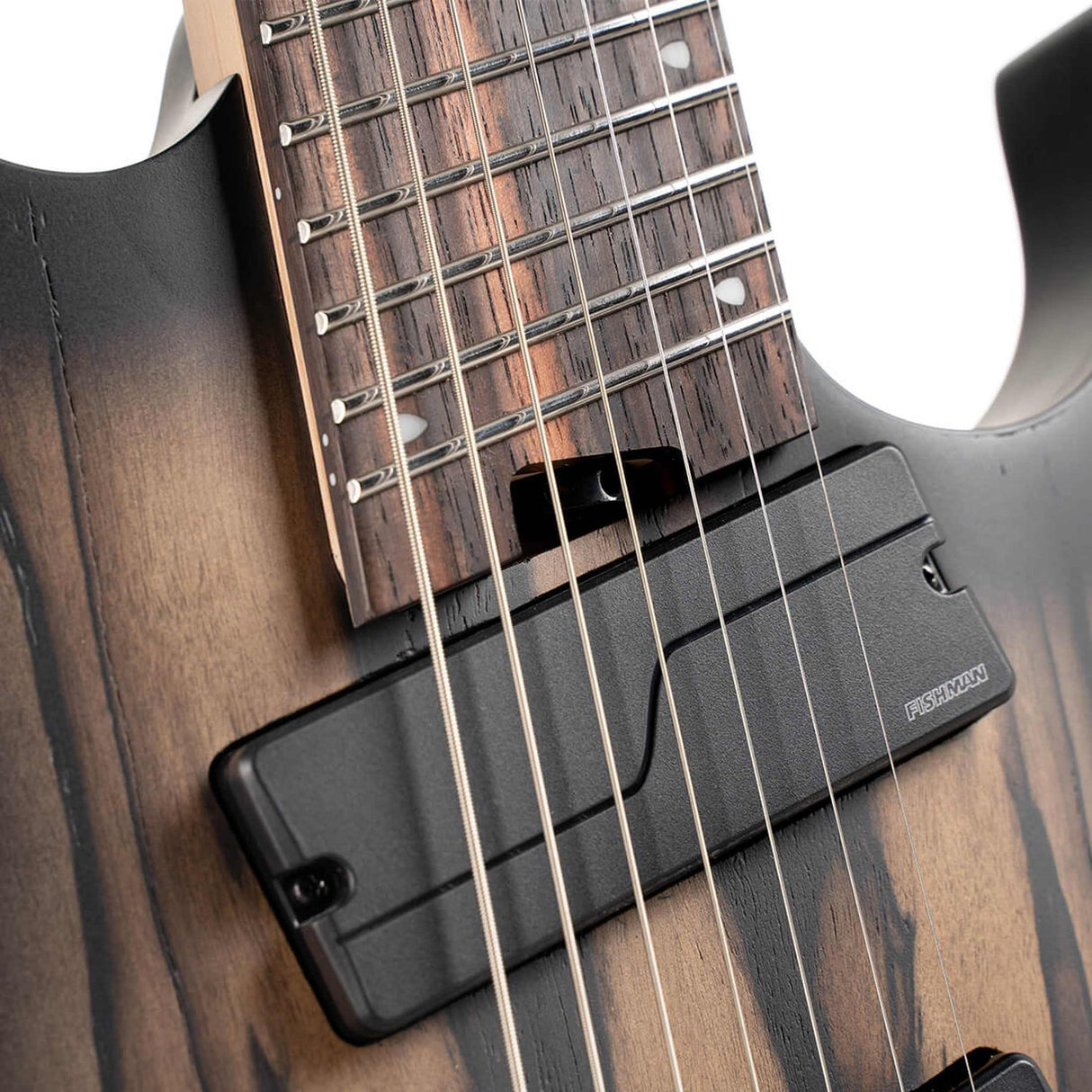 Cort KX507MS Pale Moon 7-snarige Multiscale Elektrische Gitaar Natural Black Burst