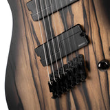 Cort KX507MS Pale Moon 7-snarige Multiscale Elektrische Gitaar Natural Black Burst