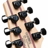 Cort KX507MS Pale Moon 7-snarige Multiscale Elektrische Gitaar Natural Black Burst