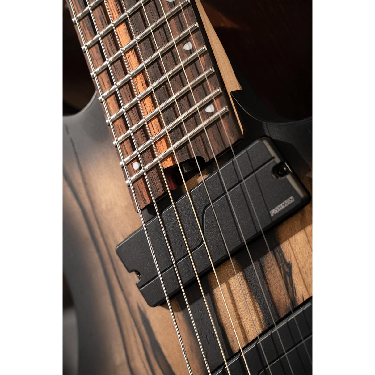 Cort KX507MS Pale Moon 7-snarige Multiscale Elektrische Gitaar Natural Black Burst