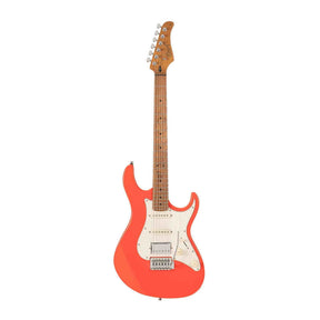 Cort G200SE SRD Elektrische Gitaar HSS Populier met Roasted Maple Hals Scarlet Red en Tremolo
