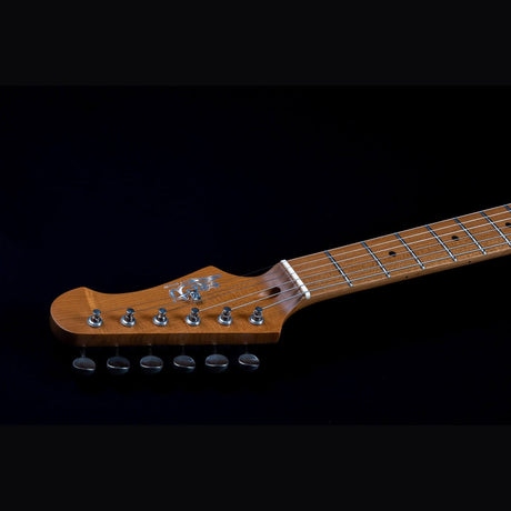 JET JT-30 Gold T-style Elektrische Gitaar SS Roasted Maple Wilkinson Brug Metallic Goud