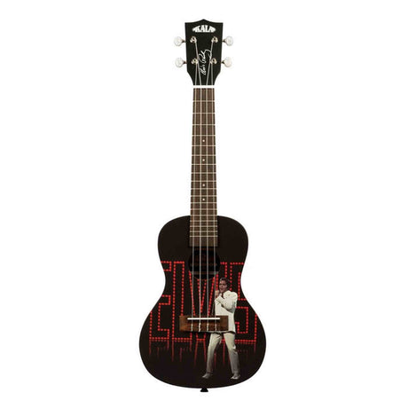 Kala Learn To Play Elvis Viva Las Vegas concert ukulele starterkit – Grafisch sparren bovenblad, met tuner, lessen en Elvis-songboek