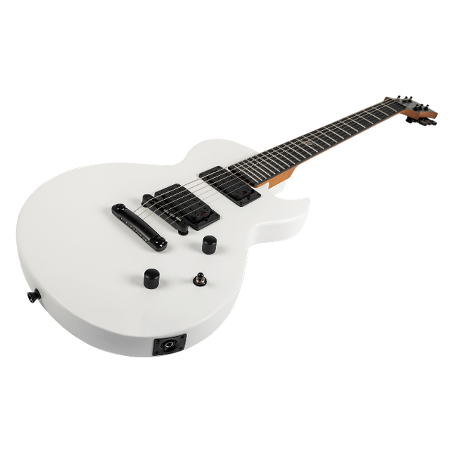 Spira Guitars L-400 MWH Satin White elektrische gitaar LP model