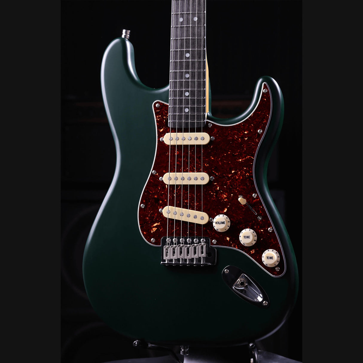 Patina PS-3 SGR S-style Elektrische Gitaar SSS Alnico V Nitro Paulownia Body Roasted Maple Hals Sherwood Green