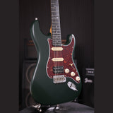 Patina PS-4 SGR S-style Elektrische Gitaar HSS Alnico V Nitro Paulownia Body Roasted Maple Hals Sherwood Green