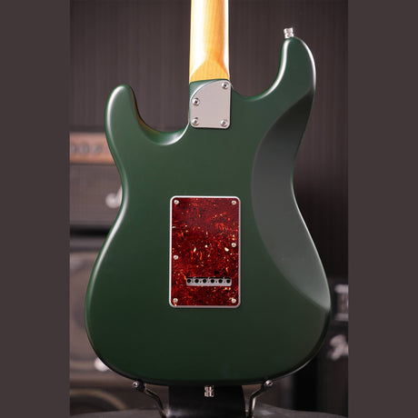 Patina PS-4 SGR S-style Elektrische Gitaar HSS Alnico V Nitro Paulownia Body Roasted Maple Hals Sherwood Green