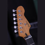 Patina PS-4 SGR S-style Elektrische Gitaar HSS Alnico V Nitro Paulownia Body Roasted Maple Hals Sherwood Green