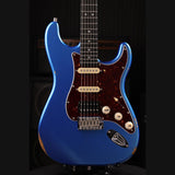 Patina PS-7 LPB R S-style Elektrische Gitaar HSS Alnico V Nitro Relic Paulownia Body Roasted Maple Hals Lake Placid Blue
