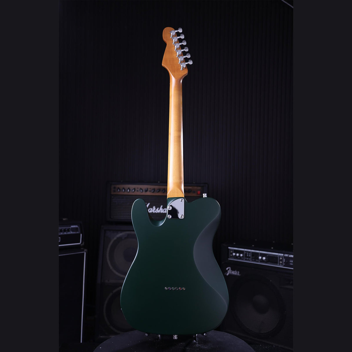 Patina PT-3 SGR T-style Elektrische Gitaar SS Alnico V Nitro Paulownia Body Roasted Maple Hals Sherwood Green