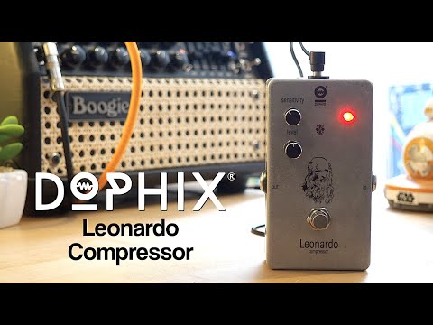Dophix Leonardo Compressor pedaal, analoog, true bypass, 9V, handgemaakt