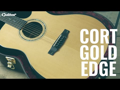 Cort Gold-Edge – Massief Flamed Myrtlewood, Torrefied Sitka & L.R. Baggs Anthem