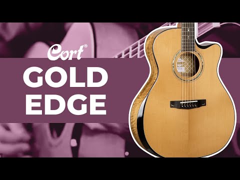 Cort Gold-Edge – Massief Flamed Myrtlewood, Torrefied Sitka & L.R. Baggs Anthem