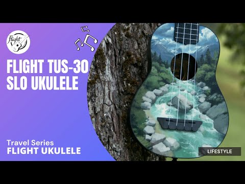 Flight TUS-30 SLO Soprano Ukulele met Linden Top, ABS Body en Aquila Super Nylgut Snaren