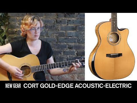 Cort Gold-Edge – Massief Flamed Myrtlewood, Torrefied Sitka & L.R. Baggs Anthem