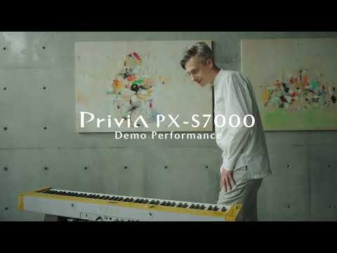 Casio PX-S7000 WE digital piano with deluxe stand
