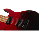 Spira Guitars S-457 TRD Transparent Red elektrische gitaar