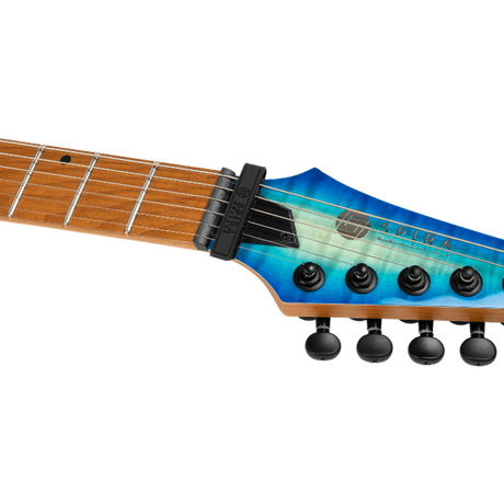Spira Guitars S-500 QAB Trans Aqua Blue elektrische gitaar ST model