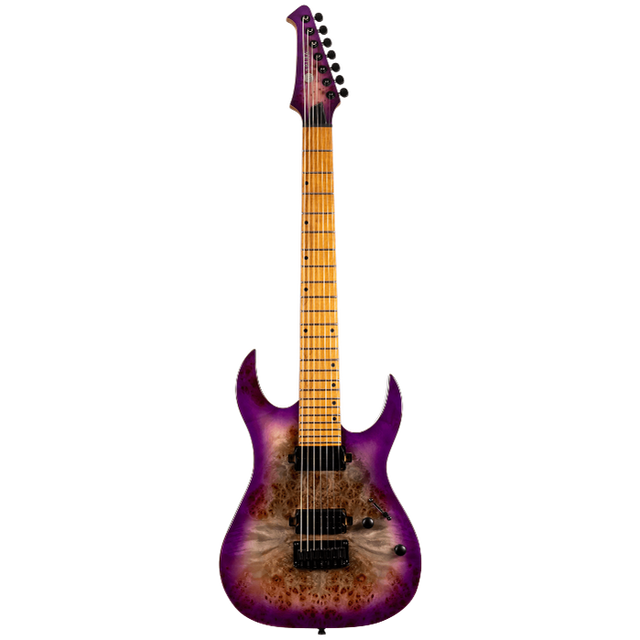 Spira Guitars S-457 TPP Transparent purple elektrische gitaar