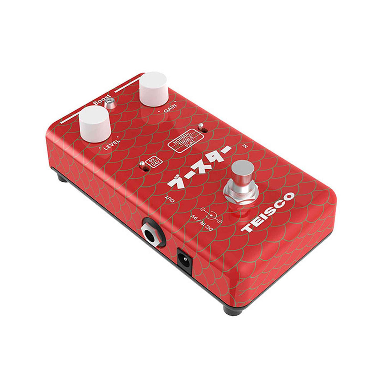 Teisco Boost FET boostpedaal met 9V/24V schakeling en bufferfunctie