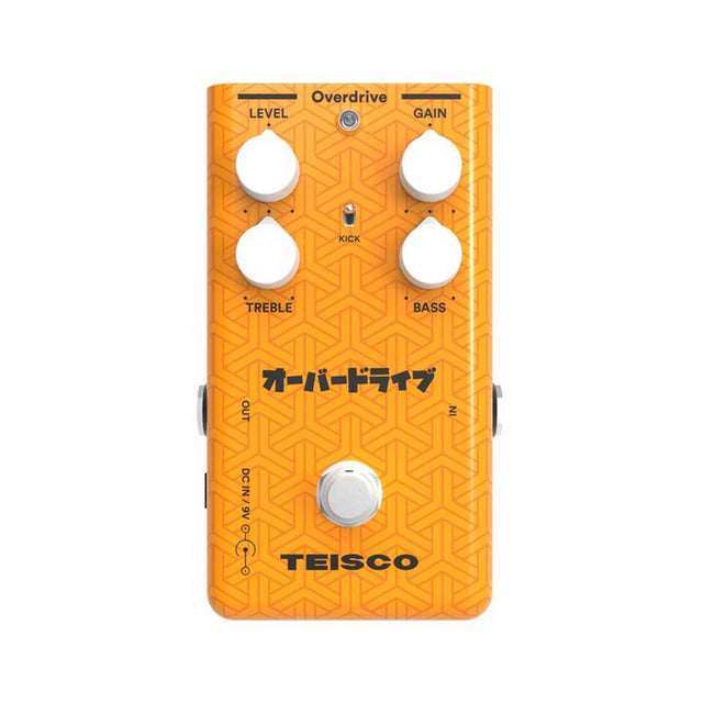 Teisco Overdrive Transparante overdrive met actieve EQ en KICK-schakelaar