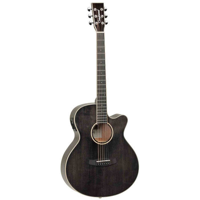 Tanglewood Winterleaf 4 CE BS Super Folk Cutaway Elektro-Akoestische Gitaar Solid Spruce Black Gloss
